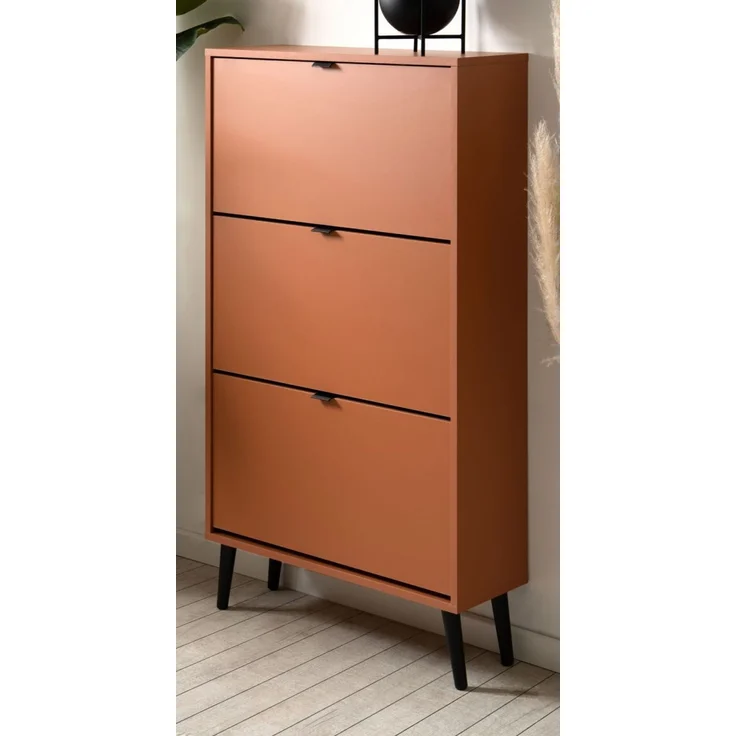 Schuhschrank Aldan in terracotta 70 x 125 cm – Bild 1