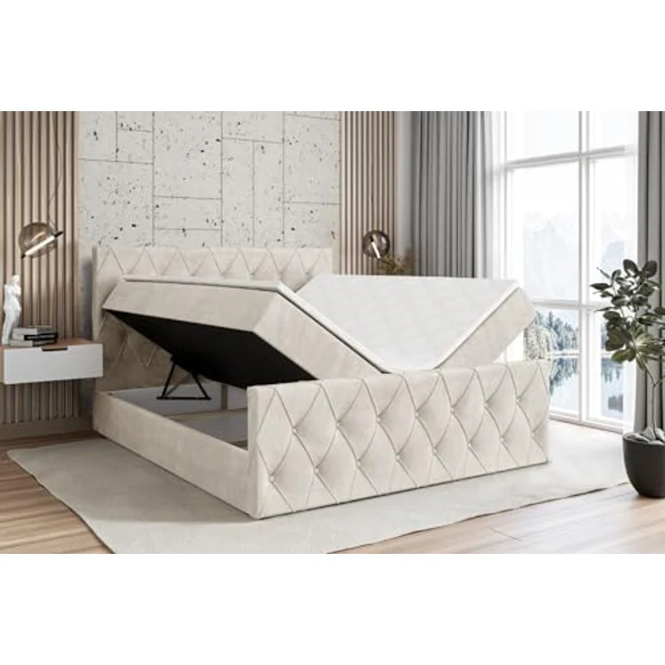 ALTDECOR Boxbett AMAY (Multipocket-Matratze H4. H3 Matratze Bonellfederung. Topper. Kopfteil) – Bild 5