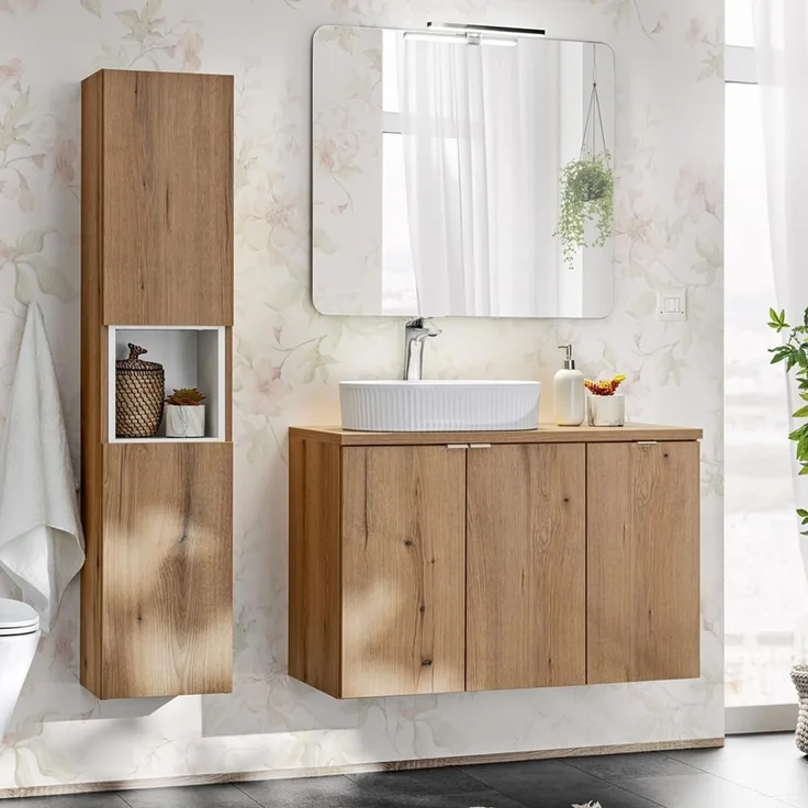 Hochschrank, Eiche, NEWPORT-56-OAK – Bild 9