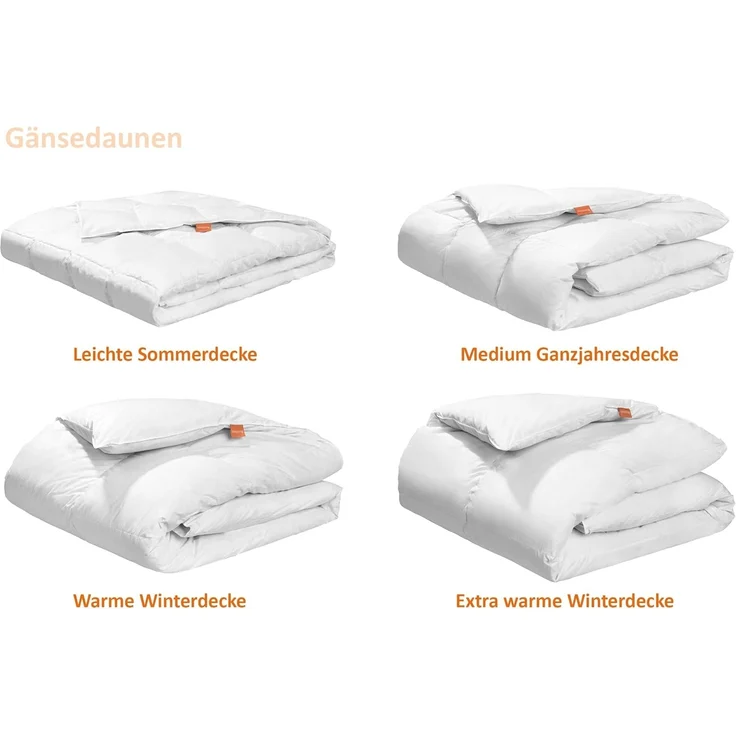 sleepling Gänsedaunenbettdecke Premium Luxus, Füllung: 100% Gänsedaunen, Bezug: 100% Baumwolle, hergestellt in Deutschland, verschiende Wärmeklassen und Größen – Bild 5