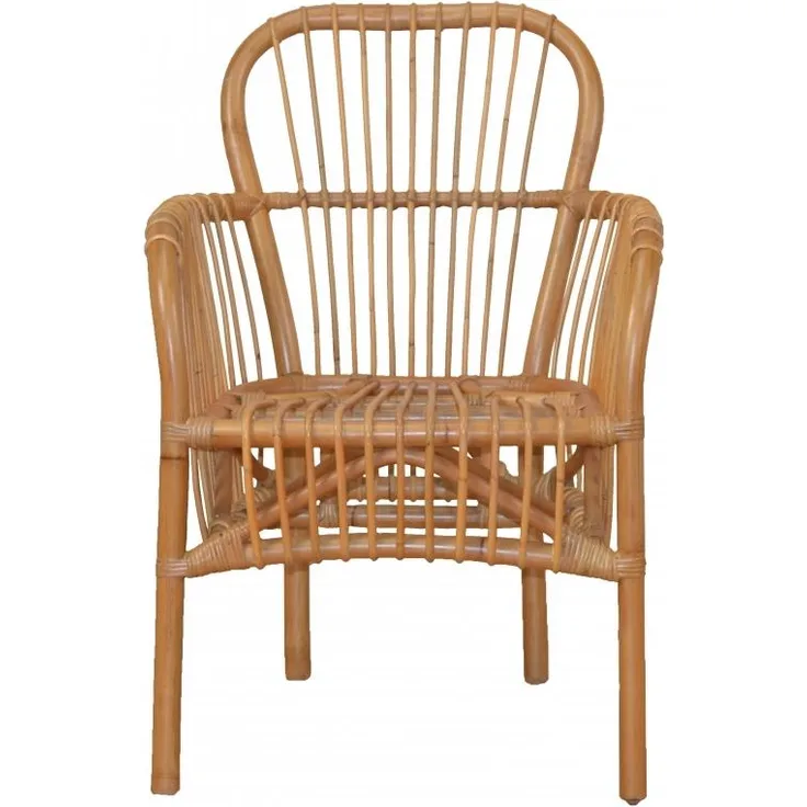 Rattanstuhl "Dunja I" handgeflochten, honigfarben