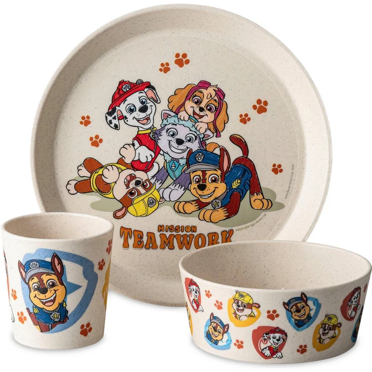 KOZIOL Kindergeschirr Paw Patrol Grow 3-teilig – Bild 5