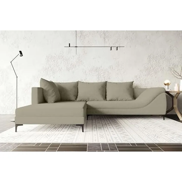 99rooms Loni Ecksofa Webstoff MALMO_NEW Beige Links