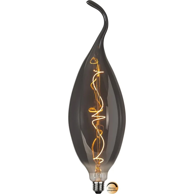 LED-Leuchtmittel ,Industrial Vintage', E27, 1,7W, 45lm, dimmbar, Rauchglas, warmweiß – Bild 2