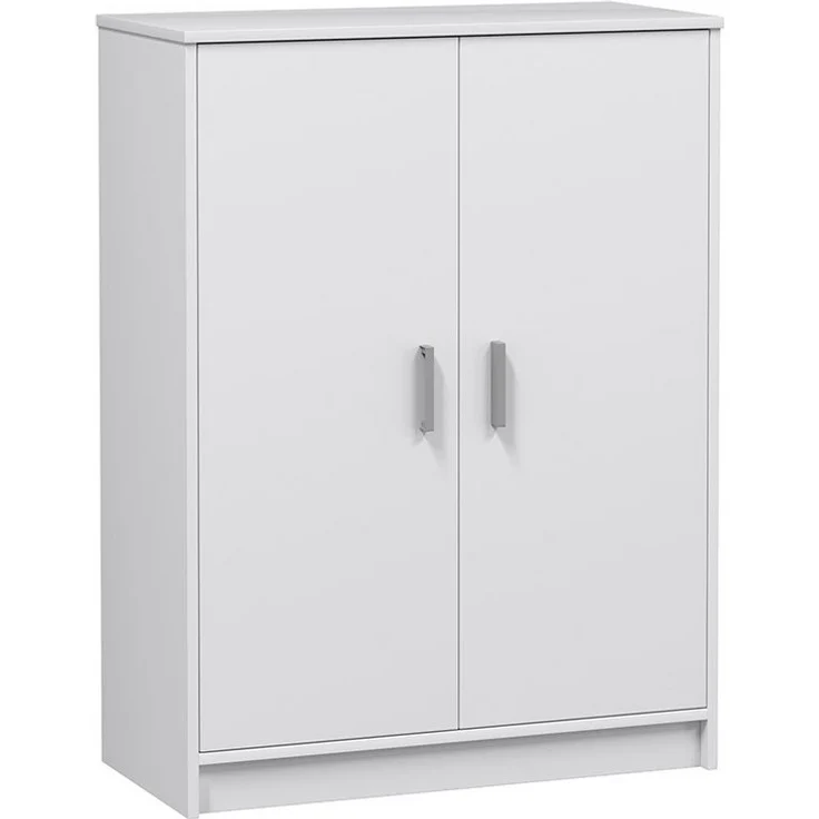 Calicosy 'BASIC' Schuhschrank mit 2 Türen und 6 Aufbewahrungsfächern L101 cm - Weiß – Bild 3