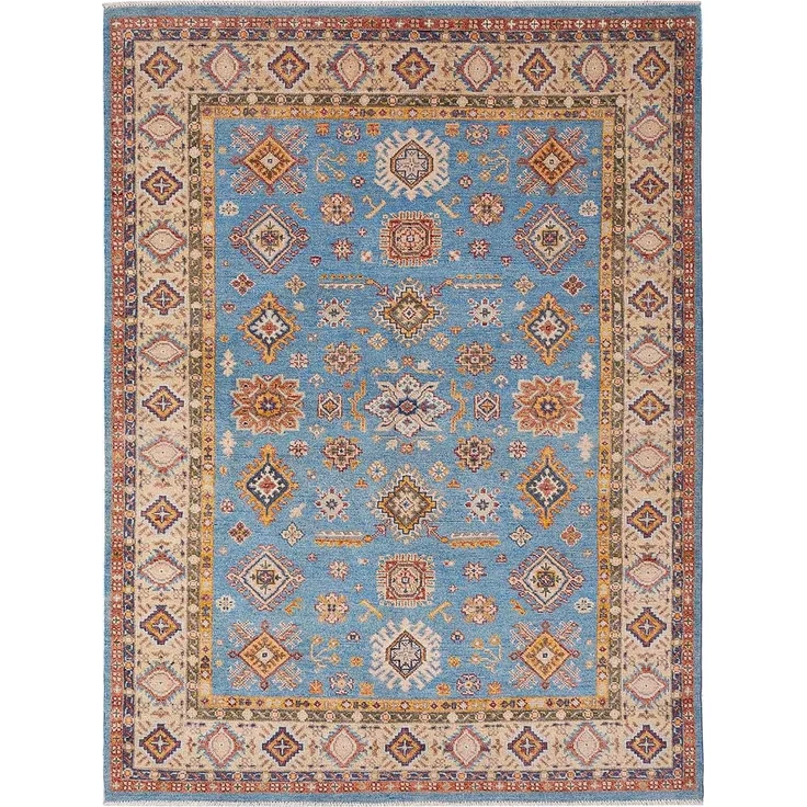 Ziegler Teppich - Kazak - 243x172 cm - hellblau – Bild 1