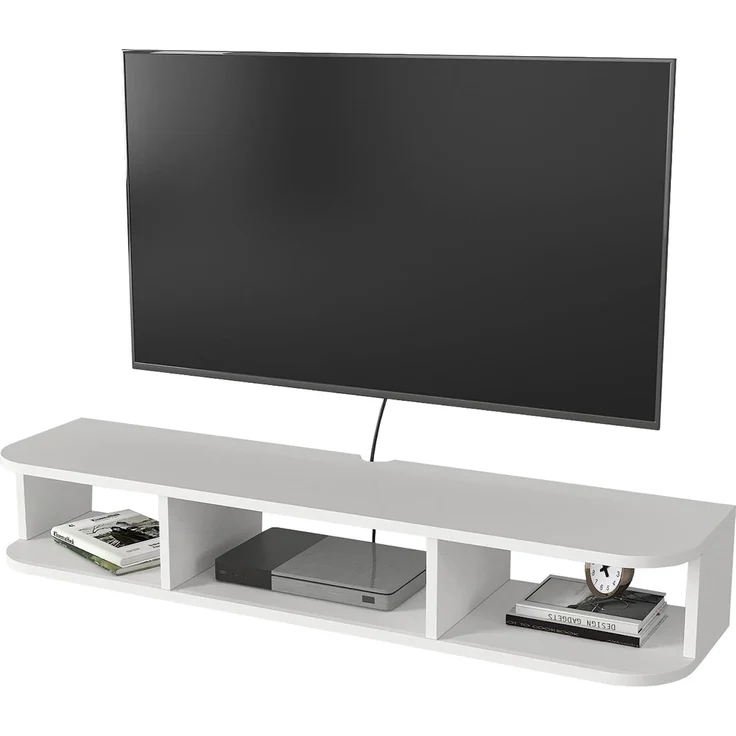 TV-Lowboard hängend Oundsvas 120x30x19 cm Weiß [en. casa] – Bild 6