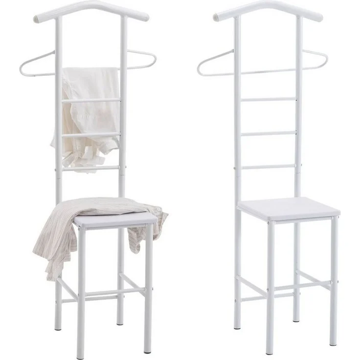 CARO-Möbel Herrendiener JIVO, Herrendiener 2er-Set Kleiderständer Stummer Diener Garderobe Stange Bü – Bild 1