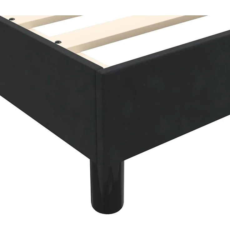 vidaXL Boxspringbett ohne Matratze Schwarz 180x210 cm Samt 3315839 – Bild 8