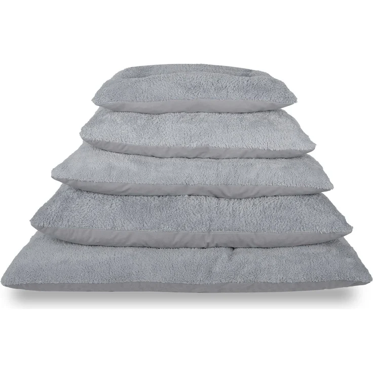 Paws & Whiskers 'Polly Dog 60 x 88 - Light Grey' Haustierbett, Hellgrau / Grau, 88 x 60 x 12 cm – Bild 3