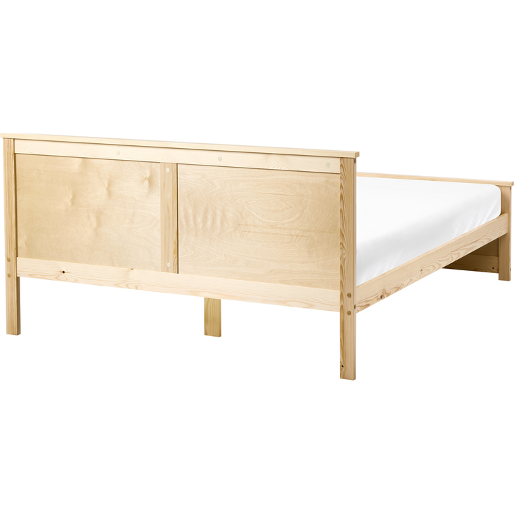 Bett mit Lattenrost Kiefernholz DAUPHIN 140x200 cm Hellbraun – Bild 5