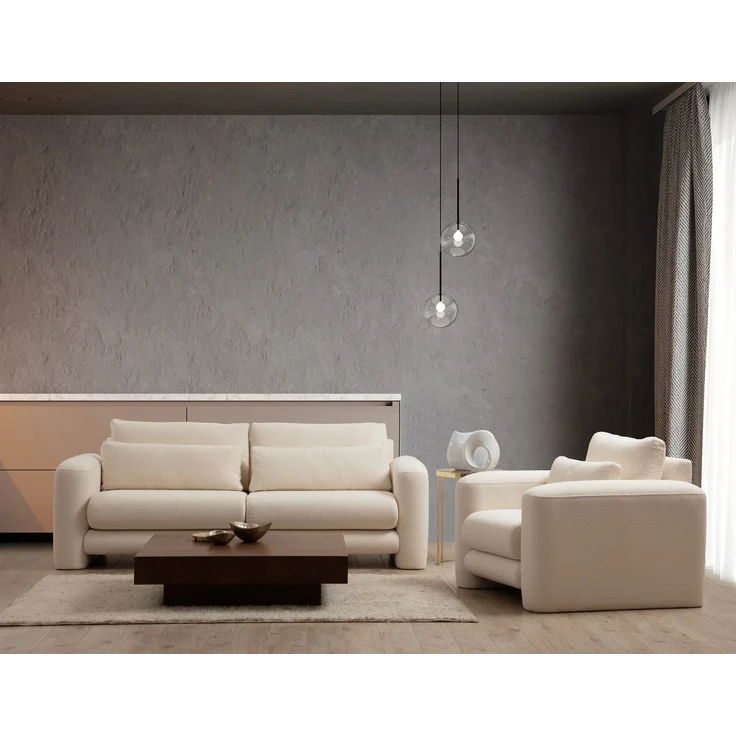Ohrensessel, 'Lily', 73 x 97 x 98, Creme – Bild 2