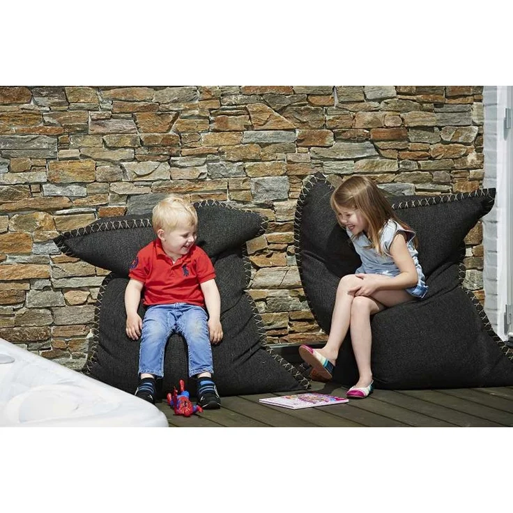 Outdoor Kindersitzsack SQUAREit Cobana Junior Grau – Bild 2