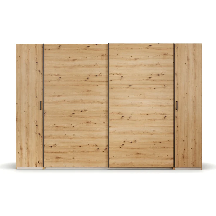 rauch Kleiderschrank, Dreh- und Schwebetürenschrank KRONACH, 4-türig, Eiche Artisan, 311 x 210 x 59 cm – Bild 2