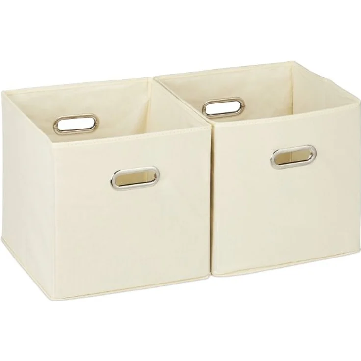 Aufbewahrungsbox Stoff 2er Set – Bild 1