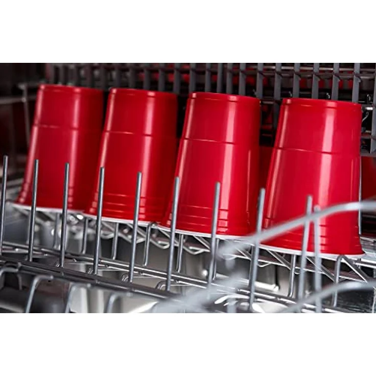 Goods+Gadgets Becher Wiederverwendbare Partybecher 50er Set – Dickwandige Beer Pong Becher, 100-tlg, Plastikbecher, Trinkbecher Getränkebecher – Bild 5