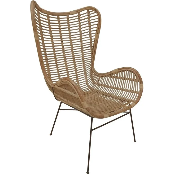 RATTAN Sessel Rattan Natur