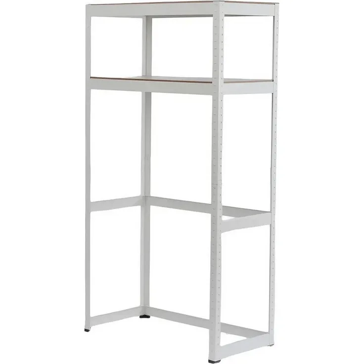 Daskoo Waschmaschinenumbauschrank Waschmaschine Badezimmer Organizer Regale Metallregale 2 Ebenen