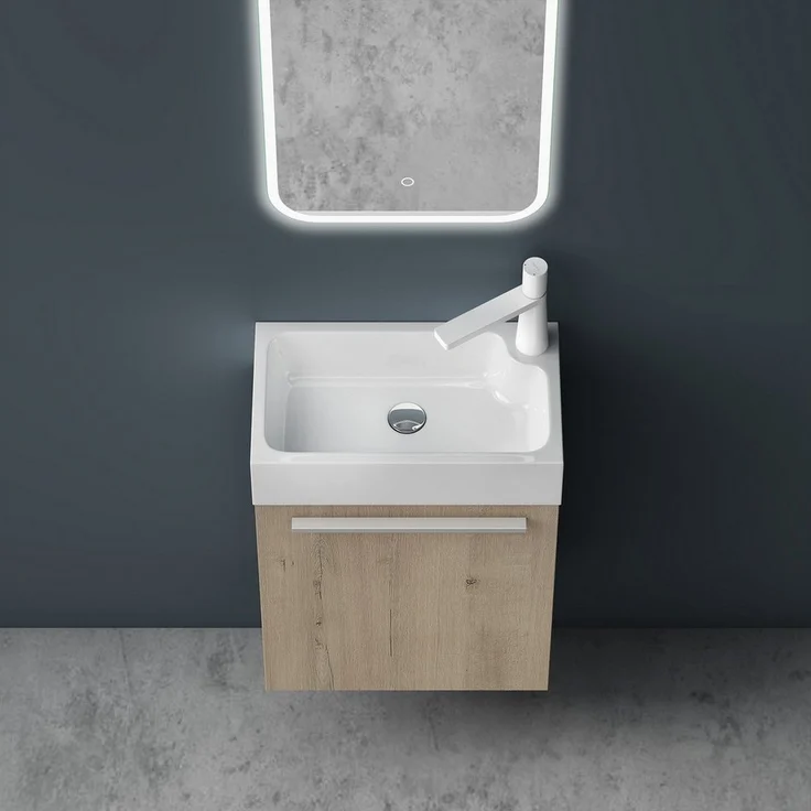 Mai & Mai Badmöbel-Set Gäste Wc Waschbeckenunterschrank Waschtisch mit Unterschrank Pisa – Bild 3