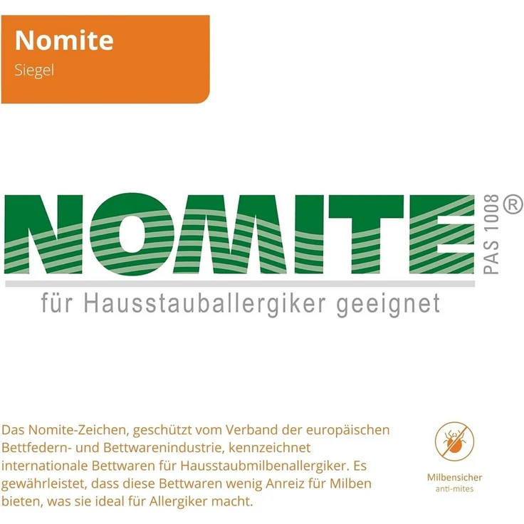 sleepling Daunenbettdecke als Kassettendecke, Füllung: 90% Daunen / 10% Federn, Bezug: 100% Baumwolle, ÖKO-TEX STANDARD 100, ganzjährige Winterbettdecke, reines Naturprodukt – Bild 3