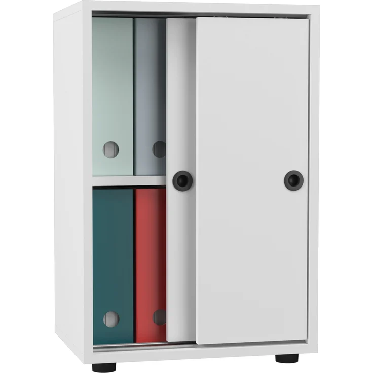 VCM Büroschrank Ulas 919817 Weiß H. 74 x B. 49 x T. 38 cm – Bild 1