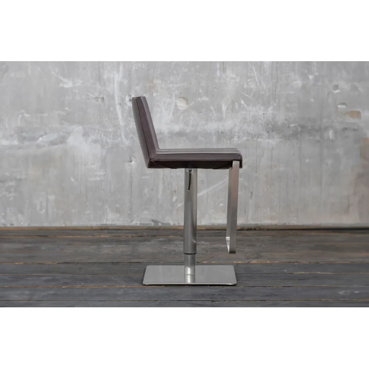 KAWOLA Barhocker FES Barstuhl höhenverstellbar drehbar dunkelbraun 85 x 51 x 42 cm – Bild 5