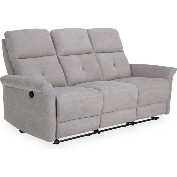 HARPER Sofa Sofa 3 Sitzer HARPER HEPOLA BHT 189x92x100 cm grau Couch Einzelsofa – Bild 1