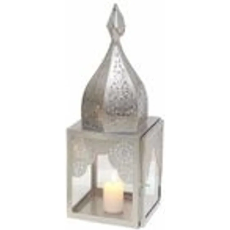 Orientalisches Windlicht Modena Silber M