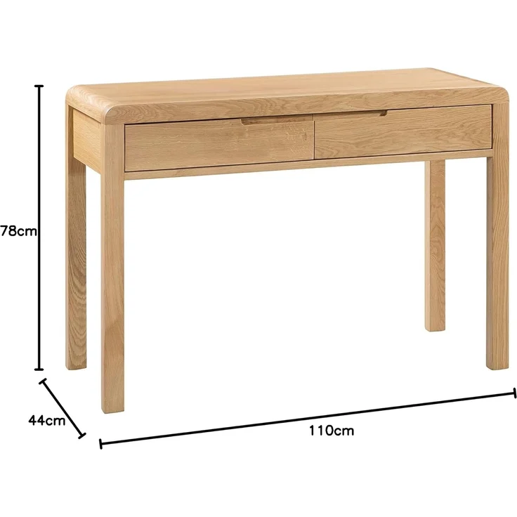 Julian Bowen Curve Frisiertisch und Hocker, Eiche – Bild 3