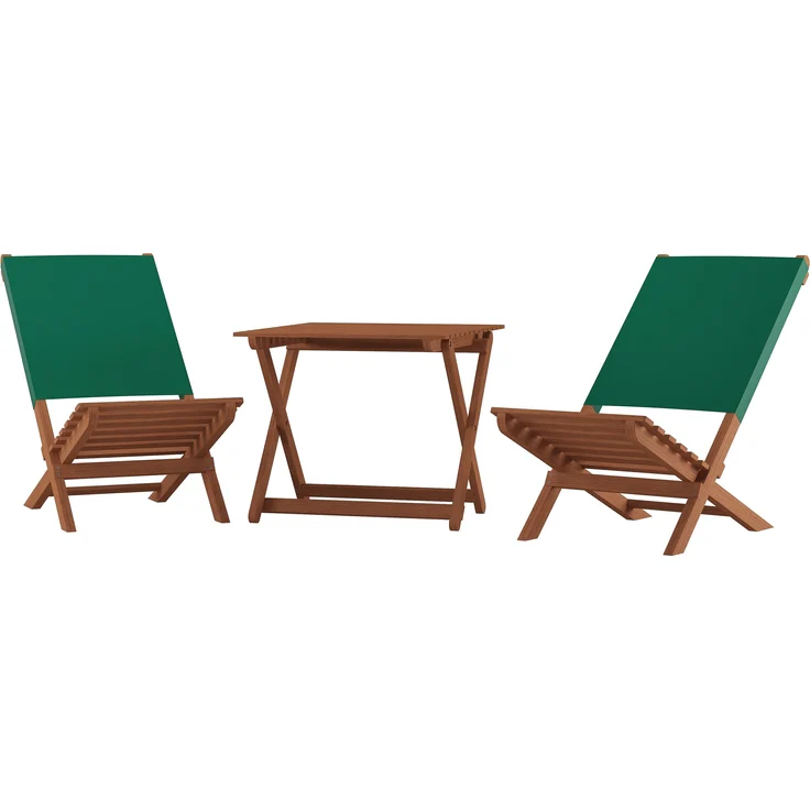 Klappstuhl Strandstuhl Anglerstuhl Gartenstuhl Stuhl zum Zusammenstecken grüner Bezug V-10-352Doppelpack. Tisch. Tasche blau – Bild 2