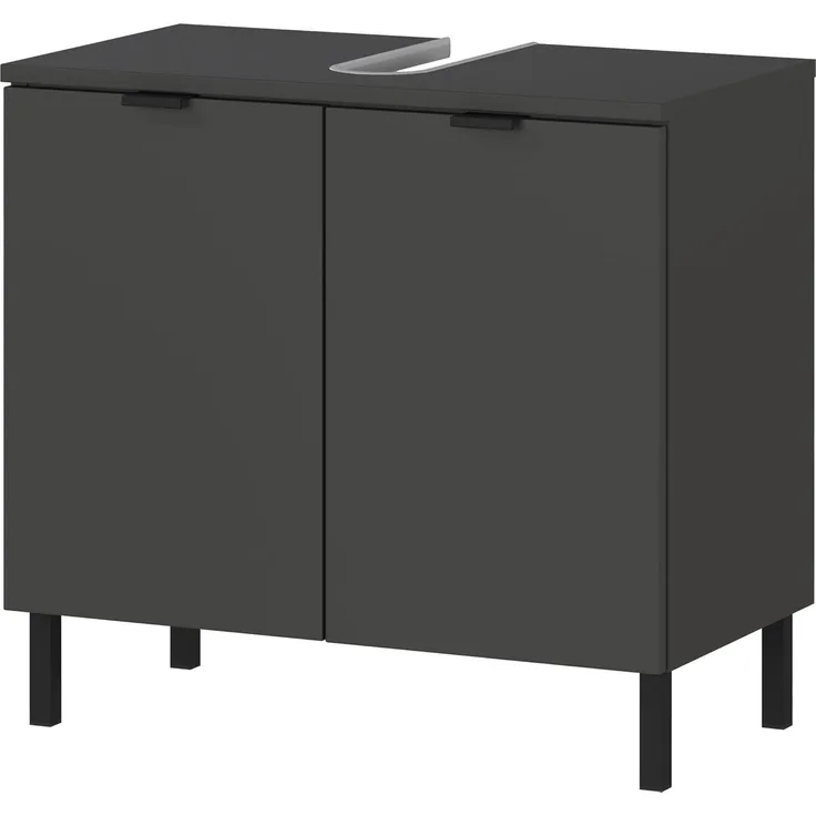 Germania WB-Unterschrank 1980-547 GW-Arcena, in Graphit, mit Metallfüßen, 60 x 56 x 34 cm (BxHxT)