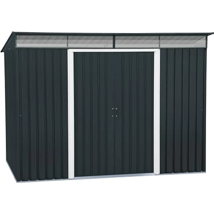 Duramax Metallgerätehaus Pent Roof Skylight 8 x 6 263,5 x 184,5 x 202 cm – Bild 2