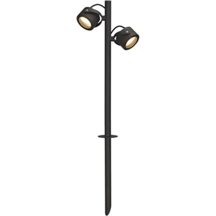 SLV SITRA 360 SL SPIKE, anthrazit, 2xGX53, max. 9W, IP44 - Stand-, Wand- und Deckenleuchten (Outdoor)