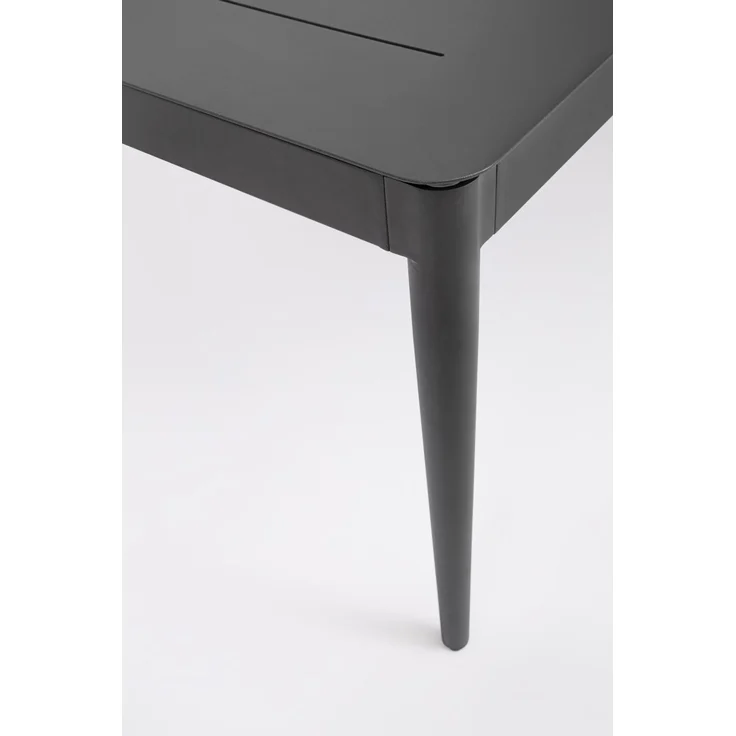 Gartenesstisch Nebula aus Aluminium, modern rechteckig, anthrazit, für 4–6 Personen – Bild 3