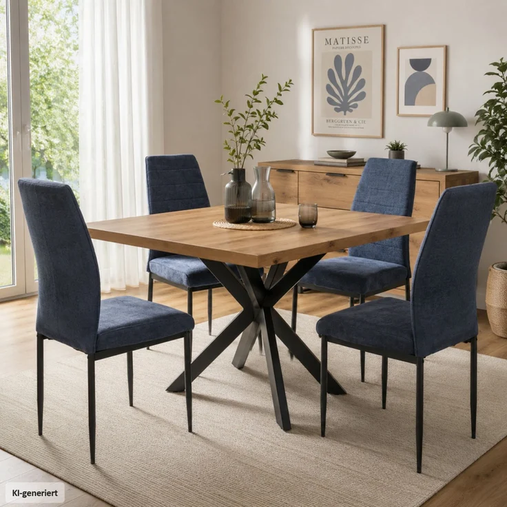 Stuhl Manuel blau – Bild 1