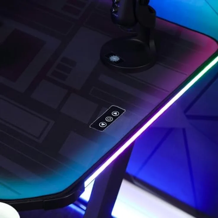 X Rocker Gamingtisch Lumio XL RGB - Gaming Schreibtisch mit Beleuchtung & App-Steuerung – Bild 10