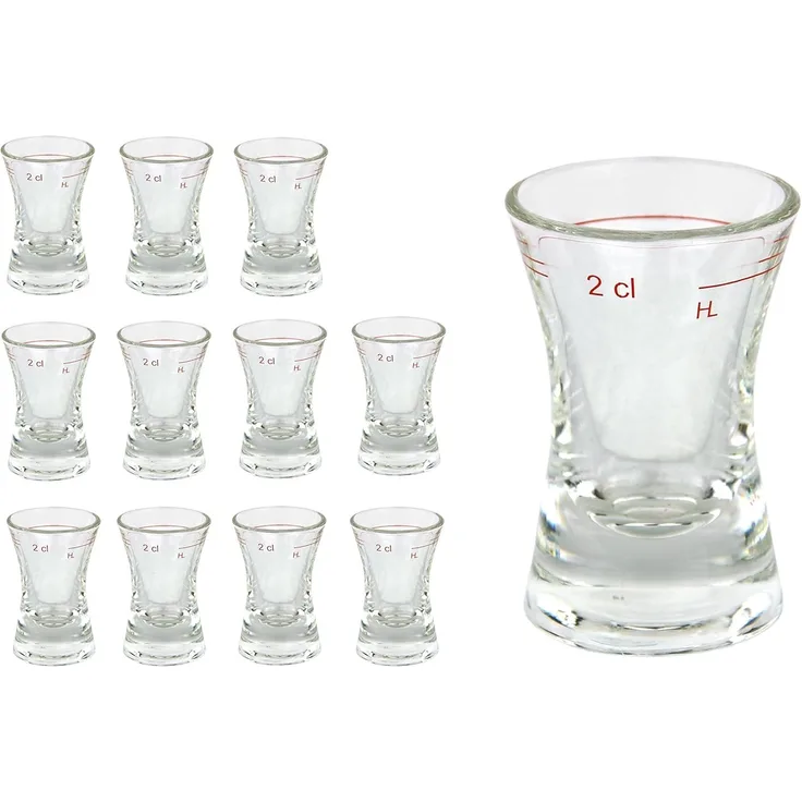 12er Set Schnapsgläser Wachtmeister Stamper 2cl