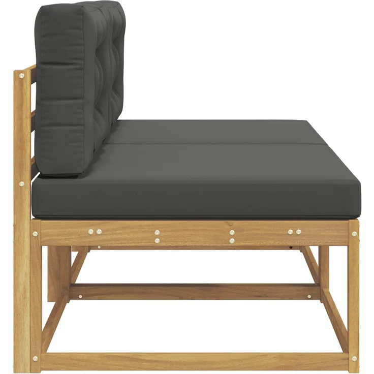 vidaXL Outdoor Mittelsofa 2 stk. 2-Sitzer Massivholz Akazie 901543 – Bild 4