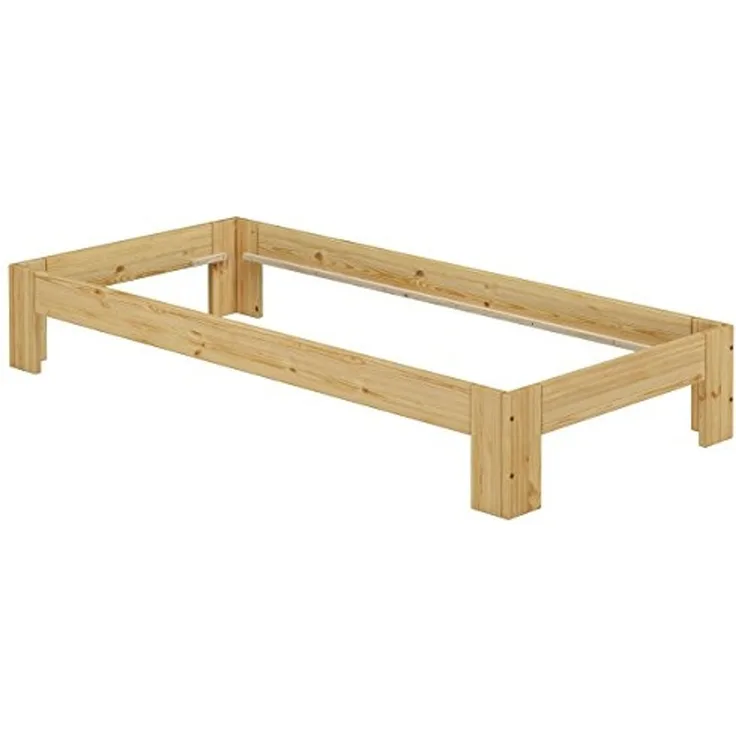 Futon, Einzel Bett 90 x 200 cm Kiefer massiv ohne Zubehör 60.67-09 oR