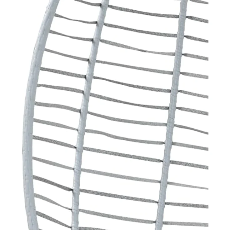 Svita Belly Hängesessel, grau, aus Kunststoff mit pulverbeschichtetem Stahl, 90x200x100 cm, max. Belastbarkeit 120 kg – Bild 8