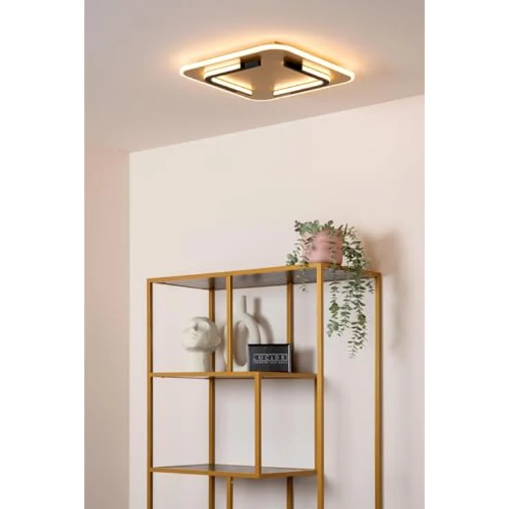 LUCIDE ANDREAS, LED-Deckenleuchte 1x30W 2700K, mattes Gold/Messing mit integrierter Lichtquelle – Bild 4