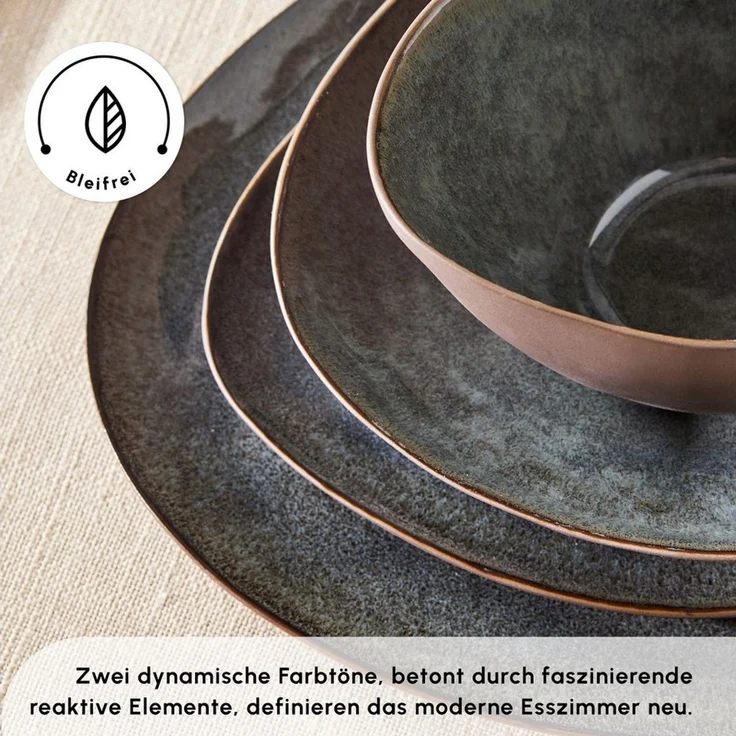 Karaca Geschirr-Set Karaca Earth Collection Bon Reaktiv 24-teiliges Geschirrset 6 Personen – Bild 3