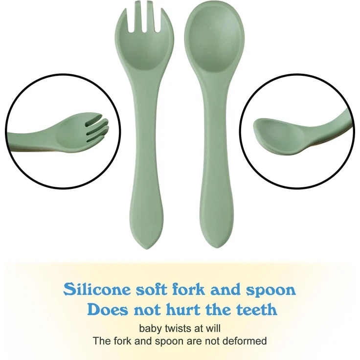 ABC Babygeschirr-Set, 4-teiliges Babygeschirr-Set, Baby-Essgeschirr-Set, Baby-Saugnapfschale, Babygeschirr, BPA-frei, spülmaschinen- und mikrowellengeeignet – Bild 5