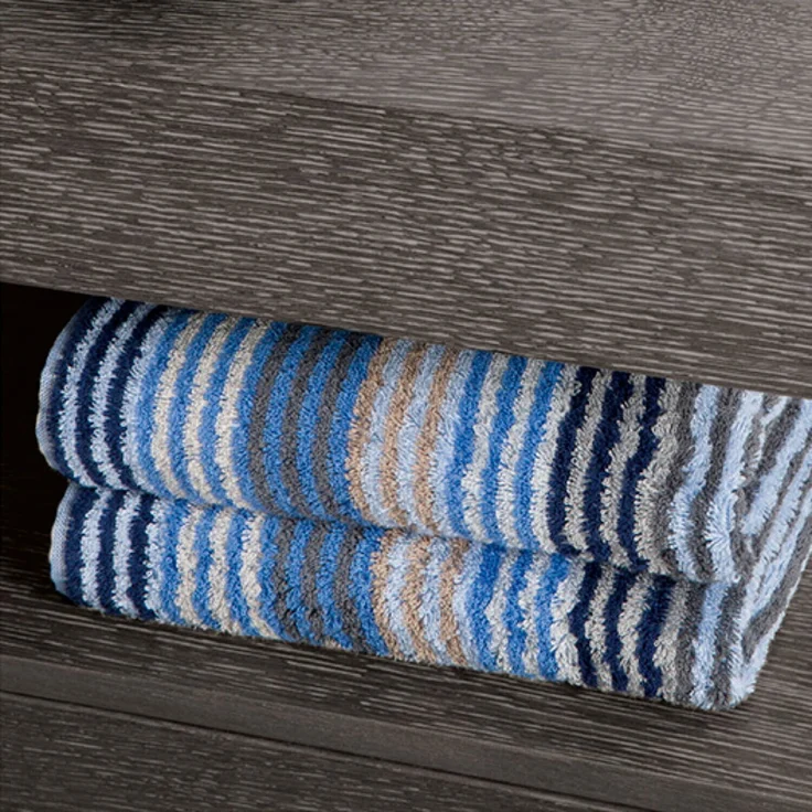 Cawö Handtücher Unique Stripes 944 11 Saphir 50 x 100 cm – Bild 4
