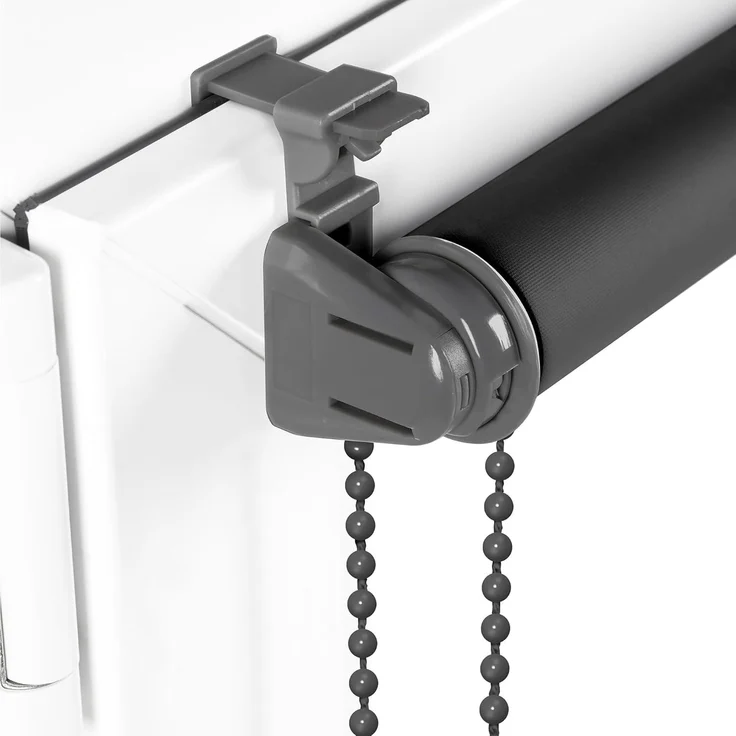 Verdunkelungsrollo Klemmfix ohne Bohren 85x210 cm Grau Verdunklungsrollo Fensterrollo Rollo Seitenzugrollo Klemmrollo für Fenster & Tür – Bild 2