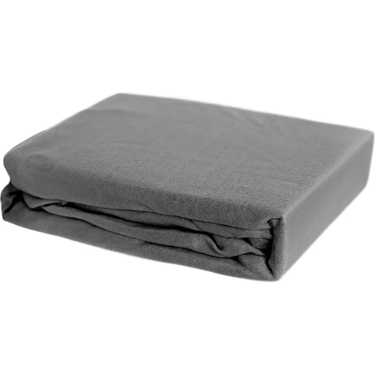 Thermofleece Spannbettlaken 90-100 x 200 cm + 30 cm mit Rundumgummizug - 125 gsm Anthrazit