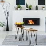 relaxdays Tischbein 4er Set Hairpin Legs mit 2 Streben, 45 cm - 2 Stangen