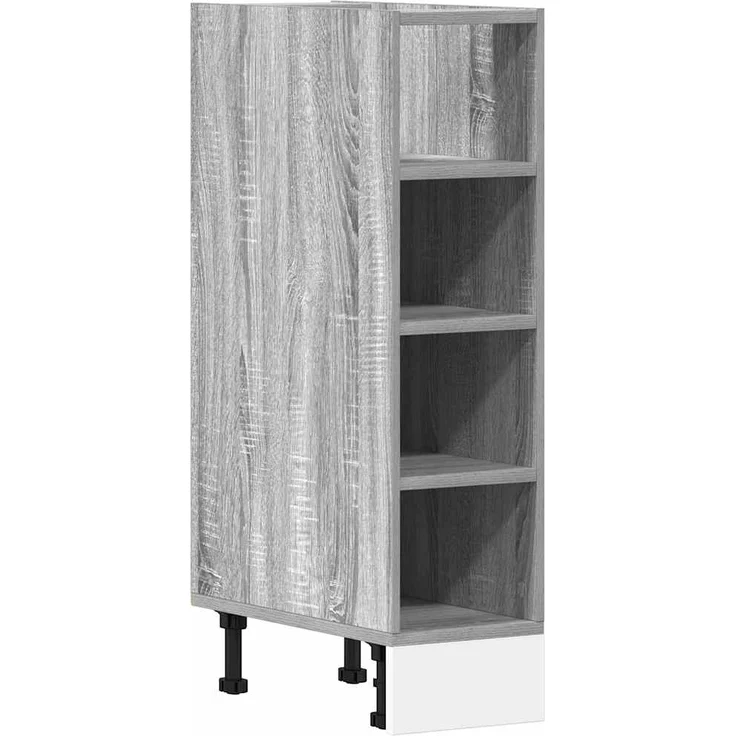 vidaXL Unterschrank Riga Grau Sonoma 20x44,5x81,5 cm Holzwerkstoff 854189 – Bild 1
