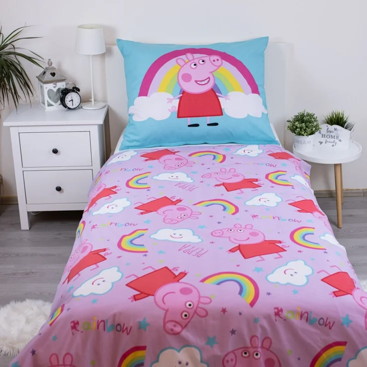 Peppa Pig Bettwäsche-Set "PEP016" Kinder Bettgarnitur 140×200 + 70×90 cm – Bild 3