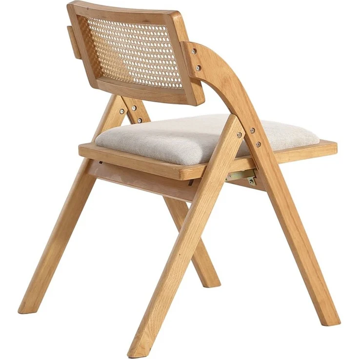 LIM HOME Klappstuhl TB000 (Packung, 1 St), Gestell aus Massiveholz FSC®, Sitzfläche aus Rattan – Bild 3